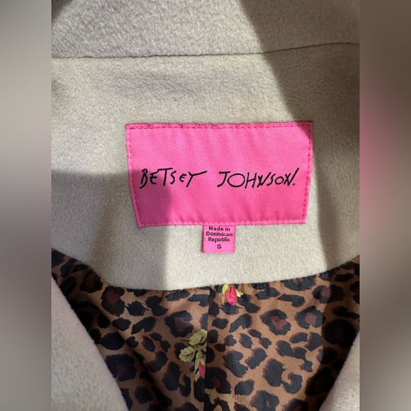 BETSEY JOHNSON women’s wool blend swing coat size small color camel - Picture 15 of 15